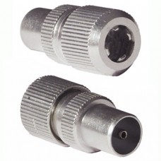 Aluminium Coax IEC Plug - Pack of 2